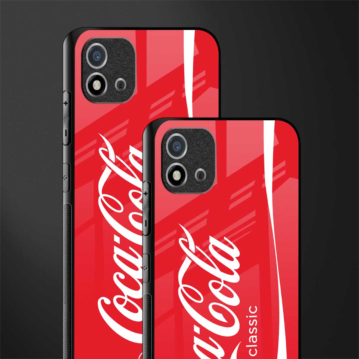 coca cola classic glass case for realme c20 image-2