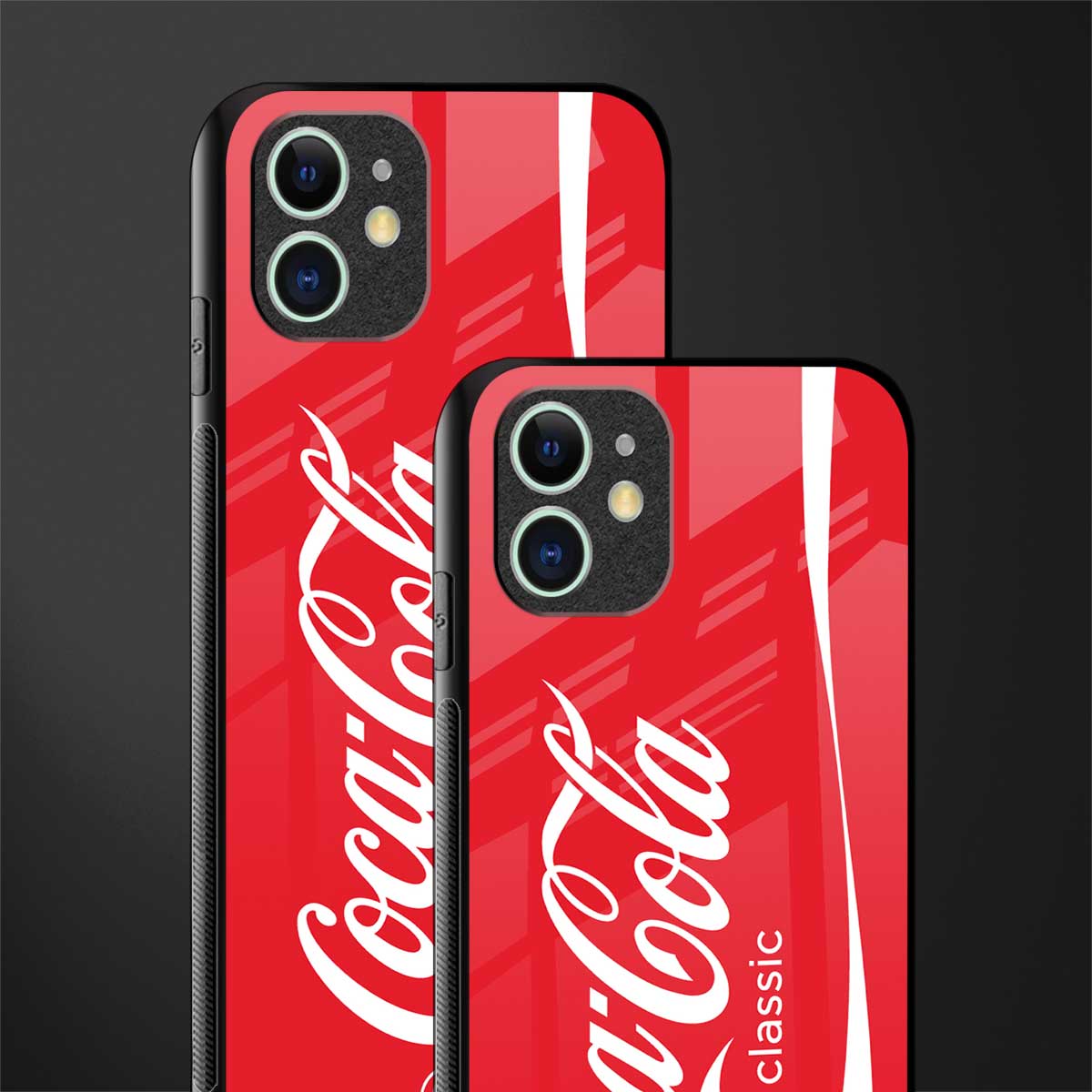 coca cola classic glass case for iphone 11 image-2