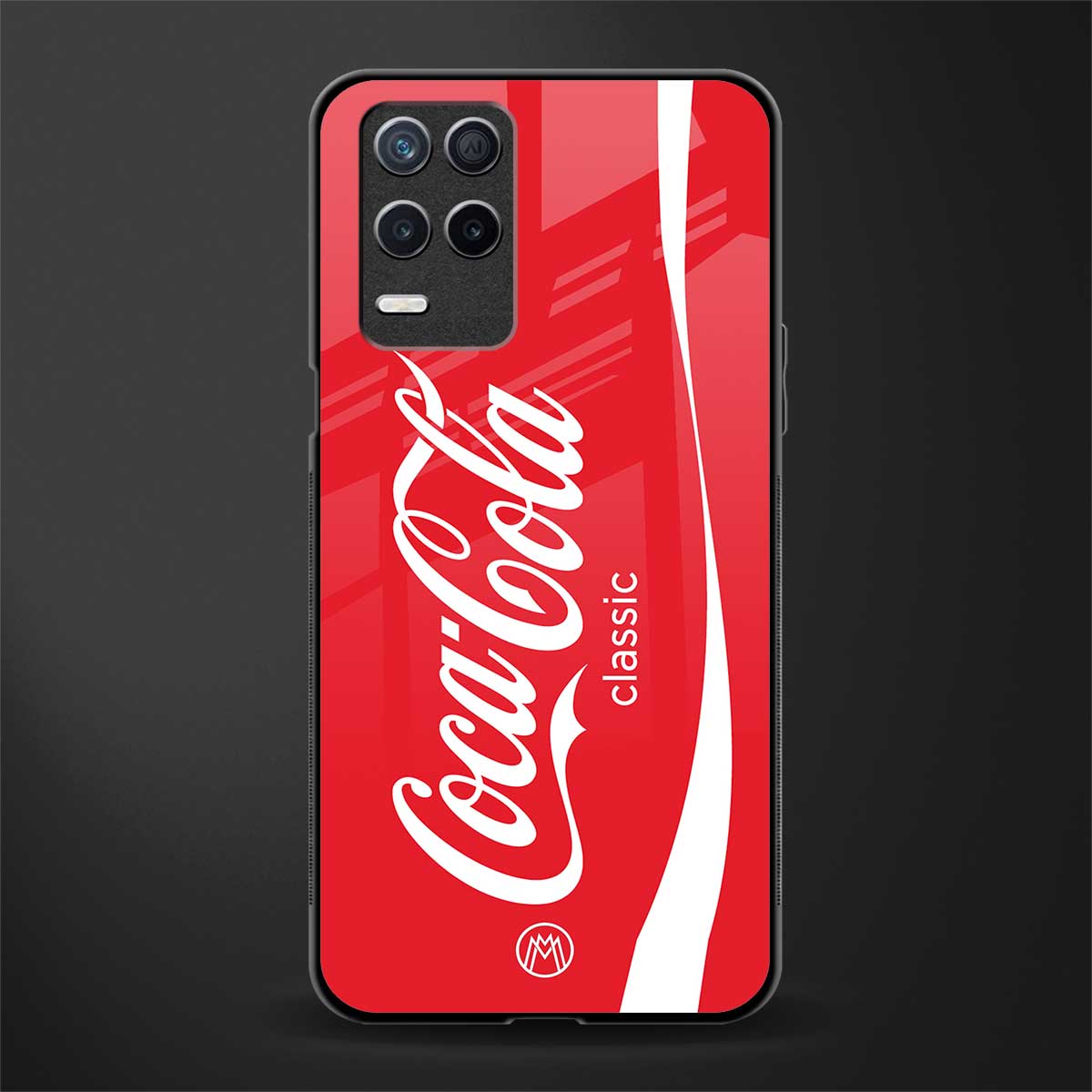 coca cola classic glass case for realme narzo 30 5g image