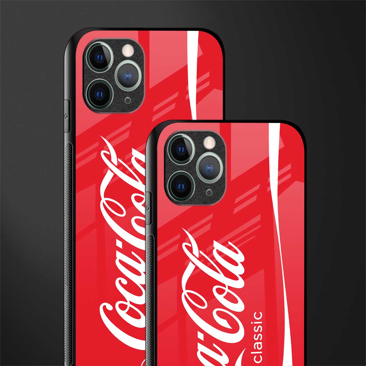 coca cola classic glass case for iphone 11 pro image-2