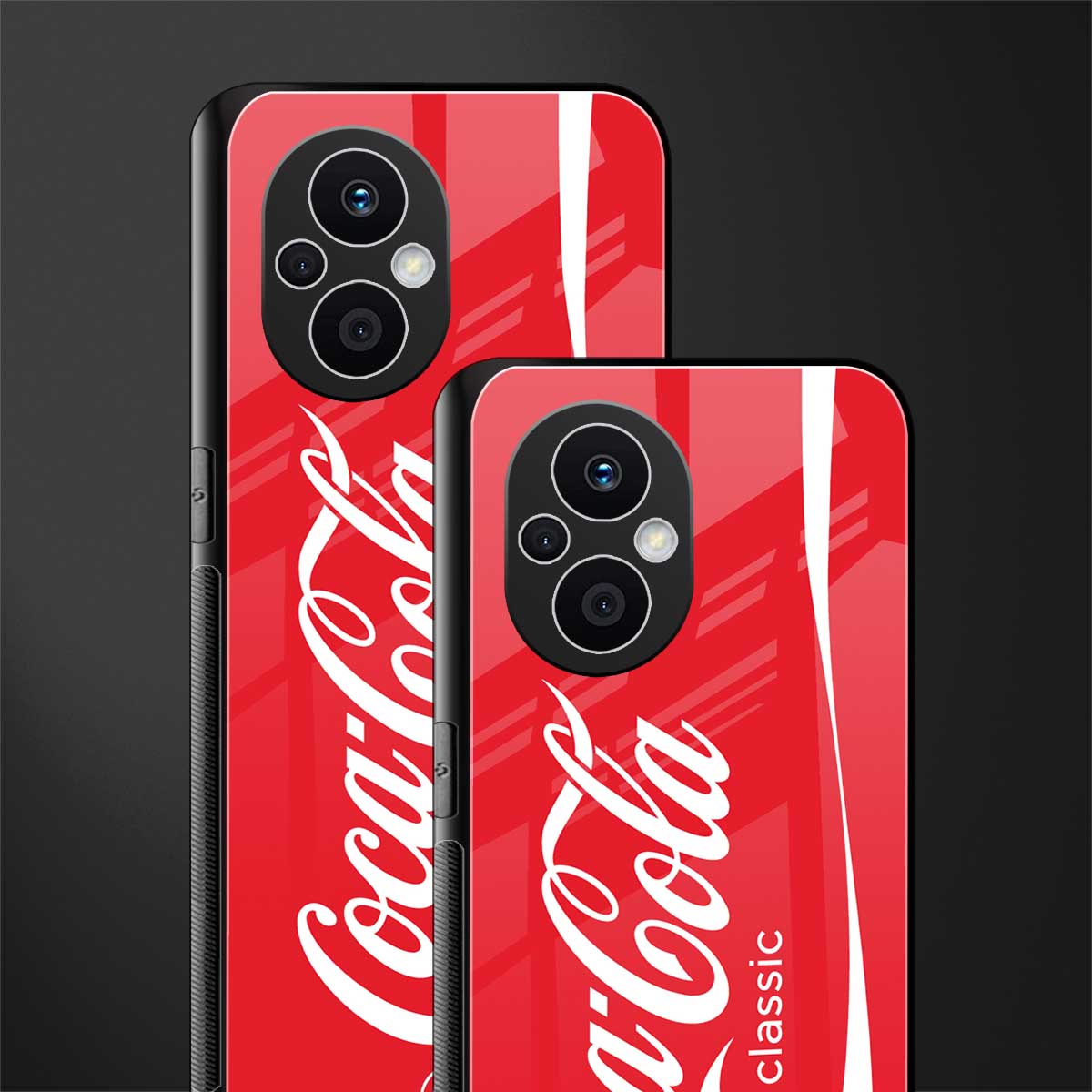 coca cola classic back phone cover | glass case for oppo f21 pro 5g