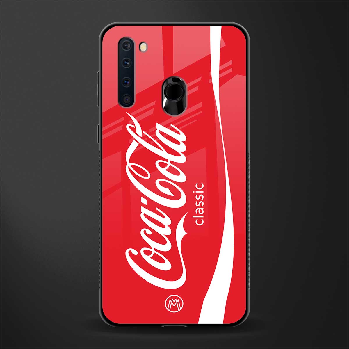 coca cola classic glass case for samsung a21 image