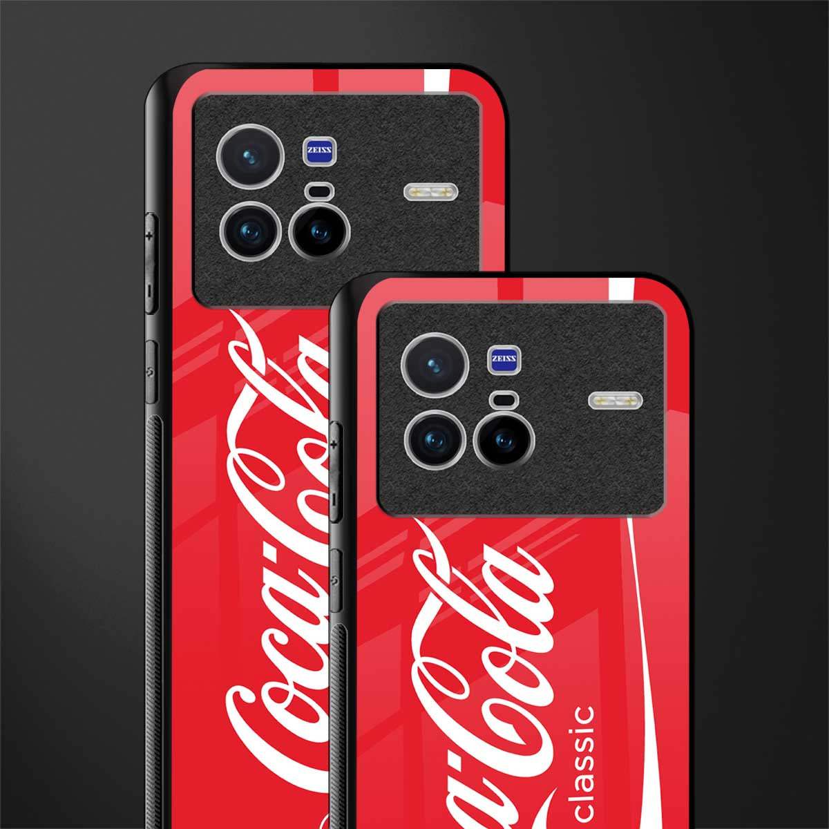 coca cola classic glass case for vivo x80 image-2