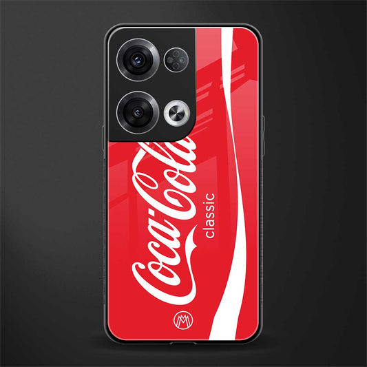 coca cola classic back phone cover | glass case for oppo reno 8