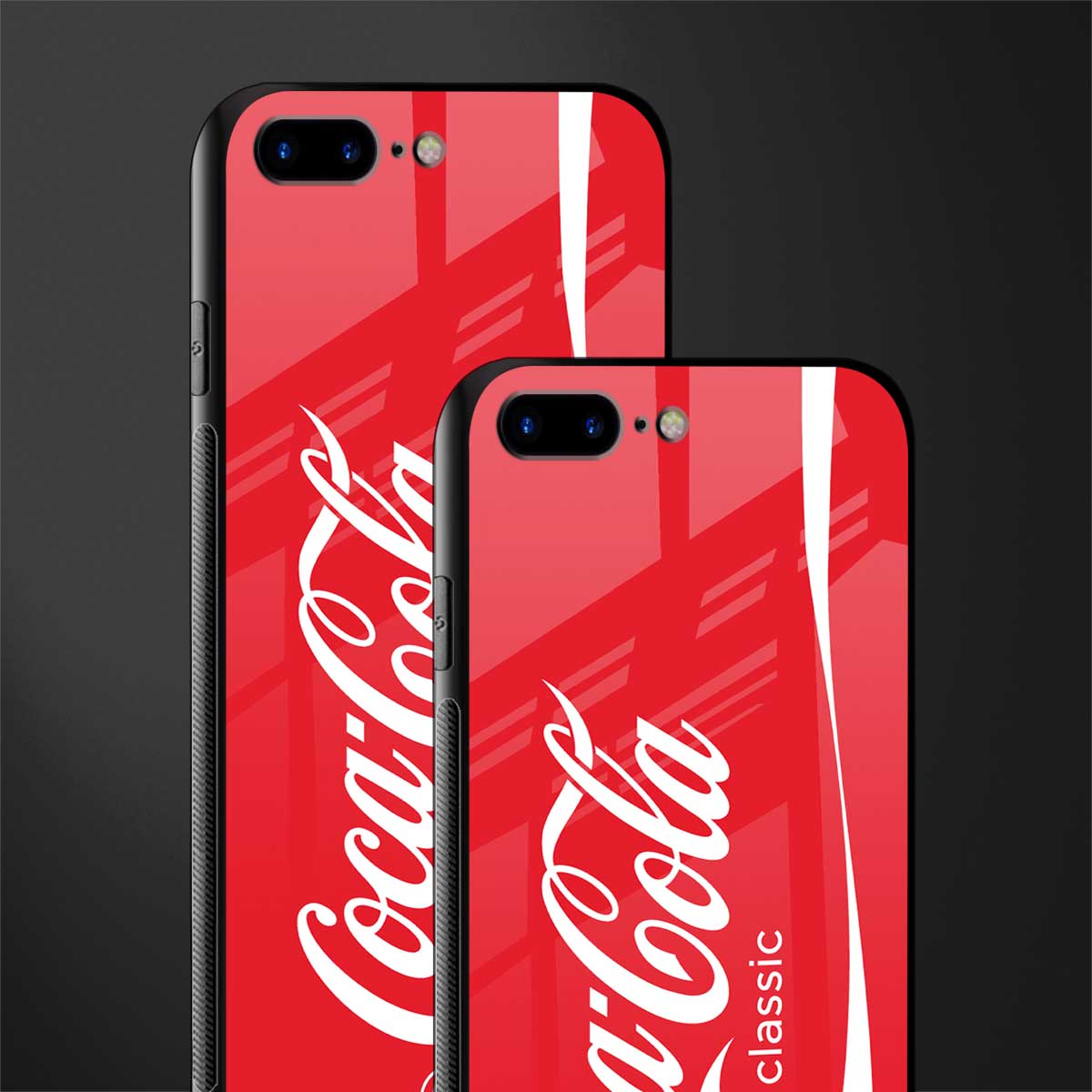 coca cola classic glass case for iphone 8 plus image-2