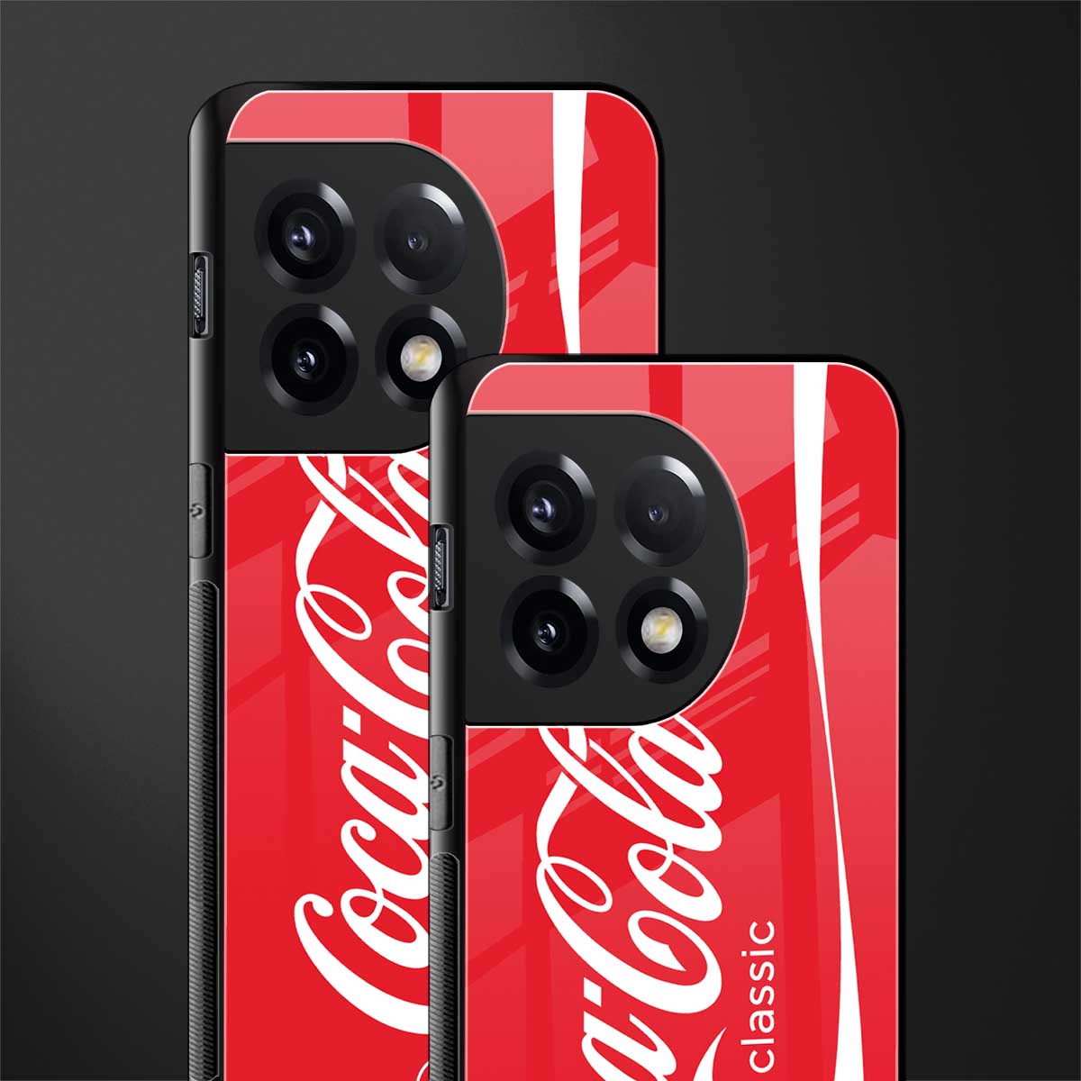 coca cola classic back phone cover | glass case for oneplus 11r