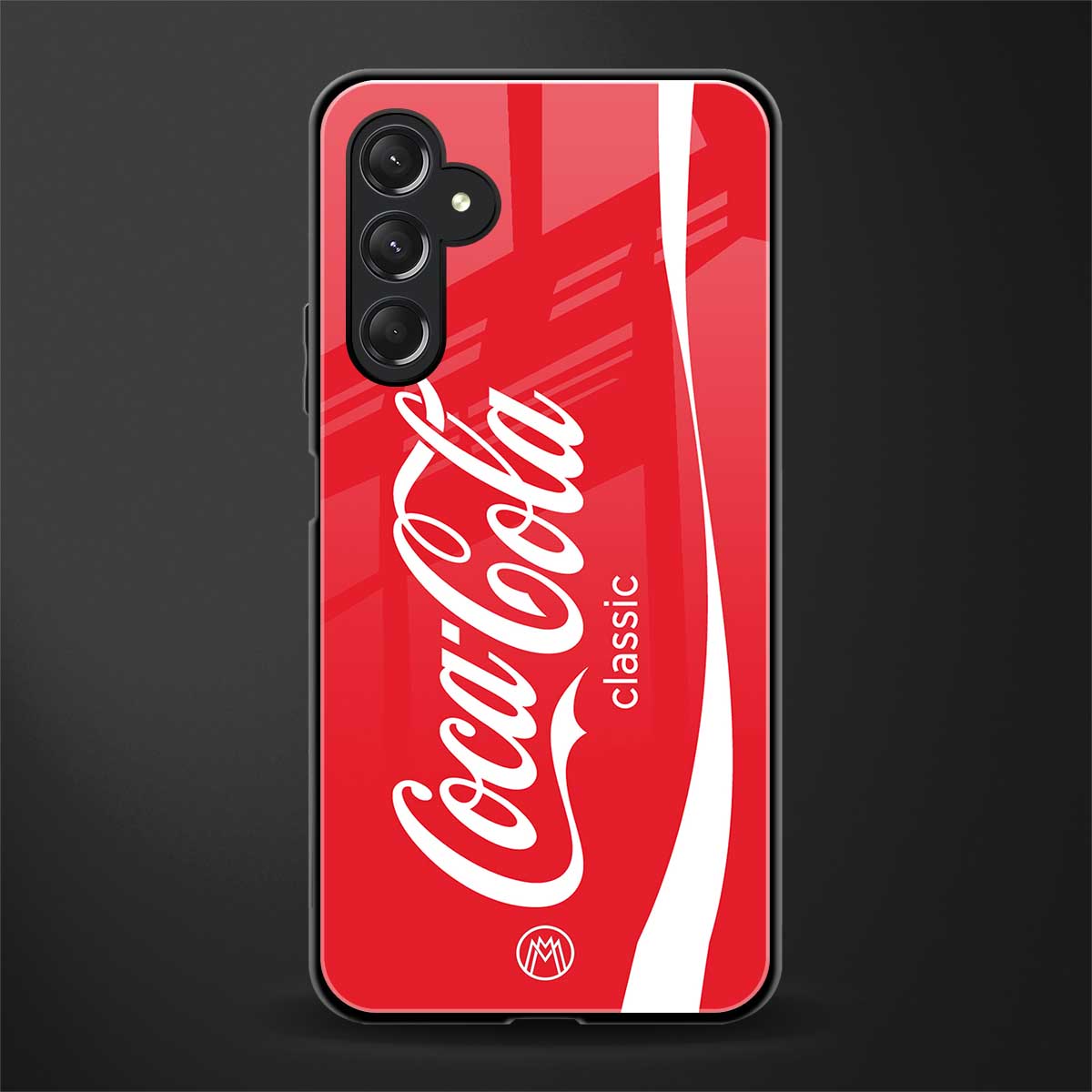 coca cola classic back phone cover | glass case for samsun galaxy a24 4g