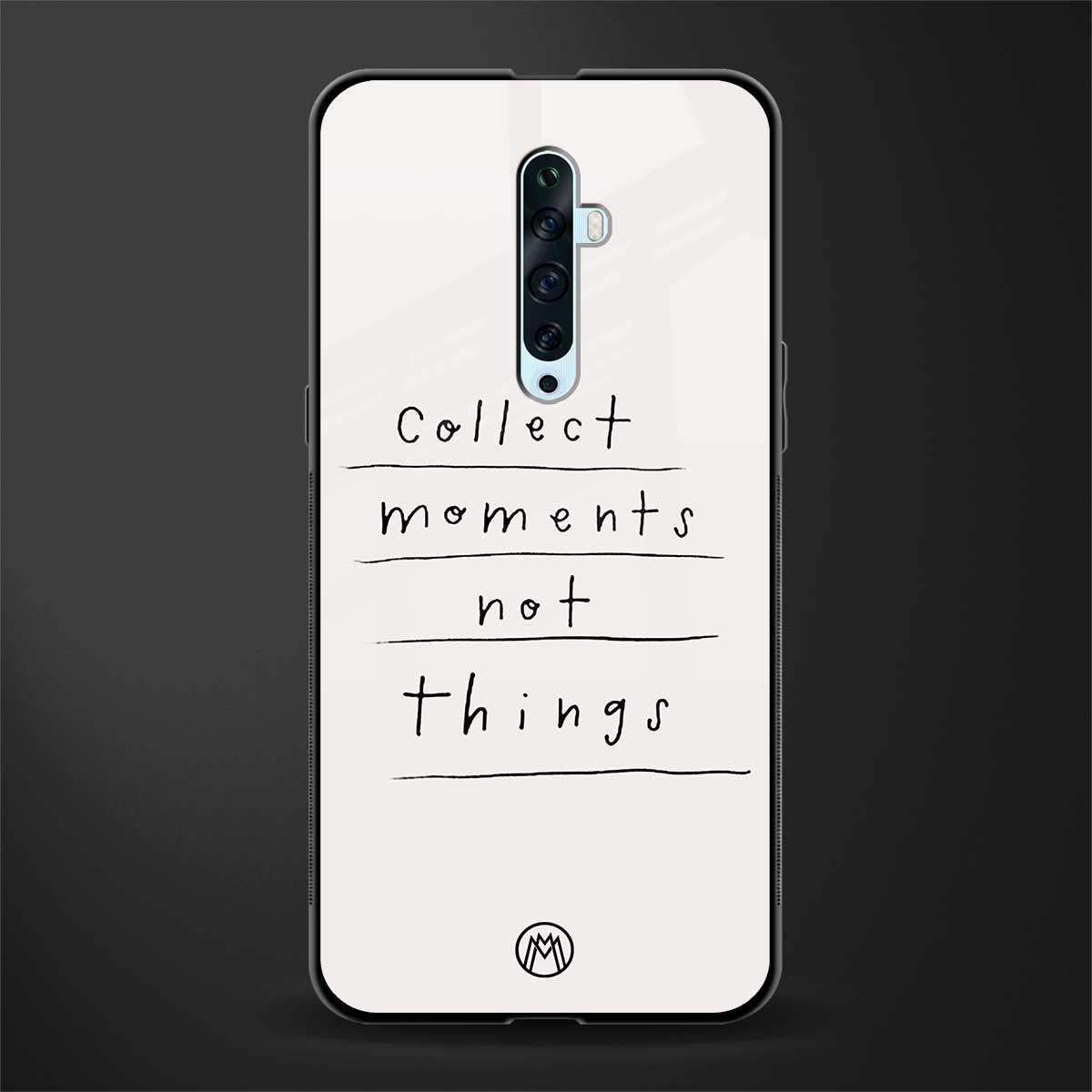 collect moments not things glass case for oppo reno 2f image