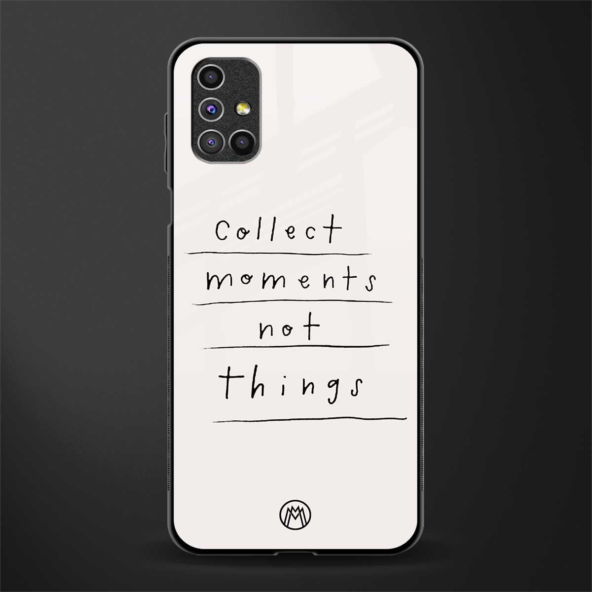 collect moments not things glass case for samsung galaxy m51 image