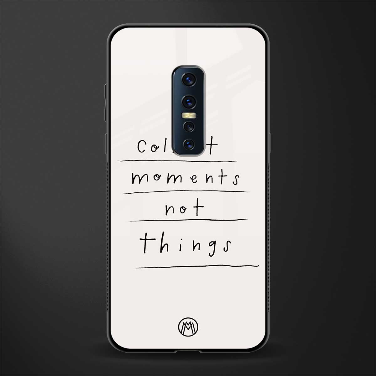 collect moments not things glass case for vivo v17 pro image