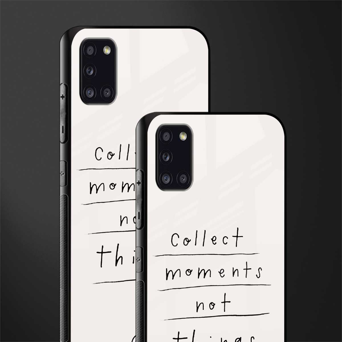 collect moments not things glass case for samsung galaxy a31 image-2