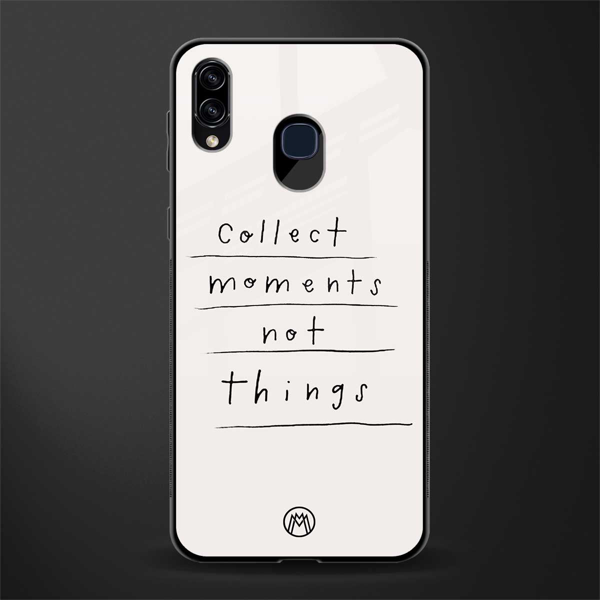 collect moments not things glass case for samsung galaxy a30 image