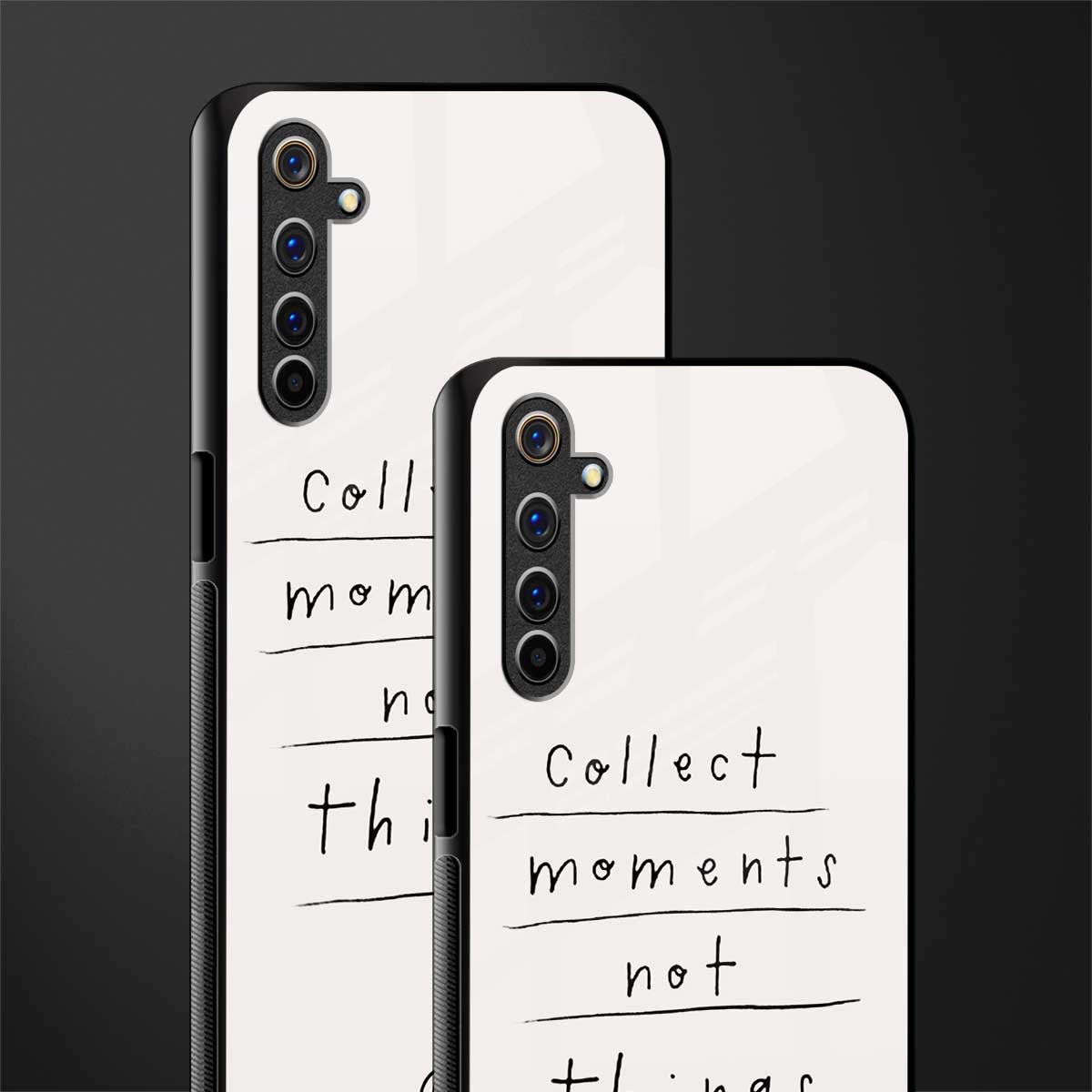 collect moments not things glass case for realme 6i image-2