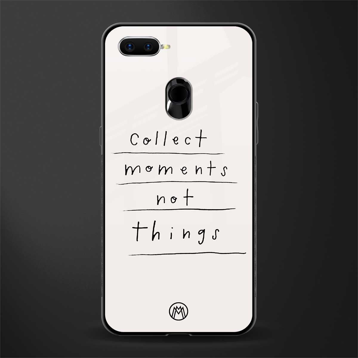 collect moments not things glass case for oppo a5s image