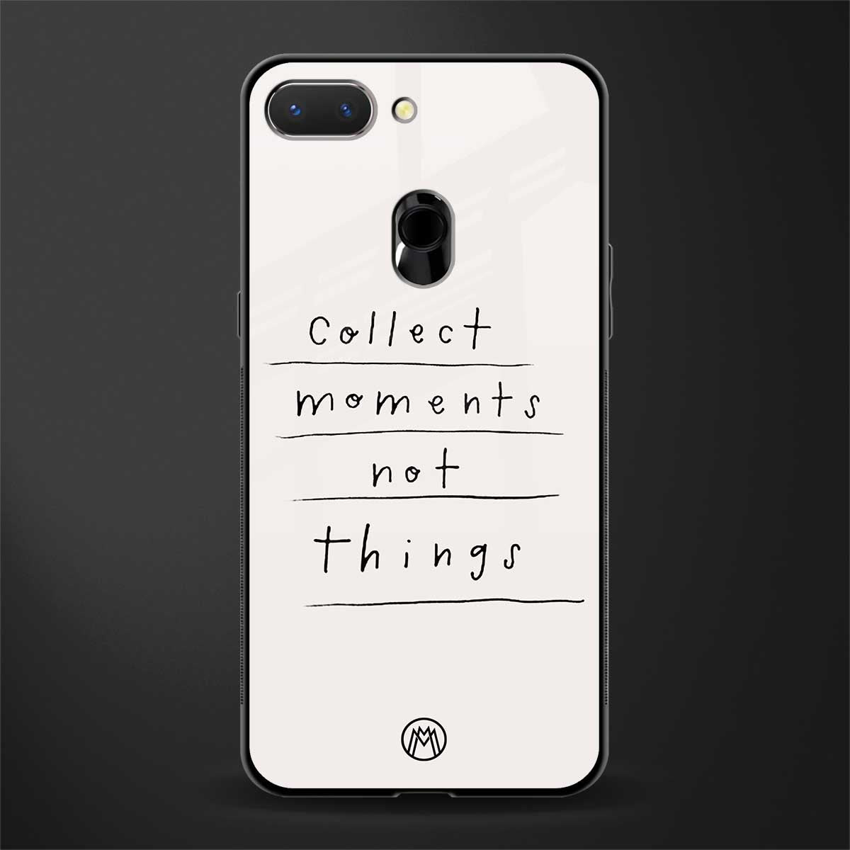 collect moments not things glass case for oppo a5 image