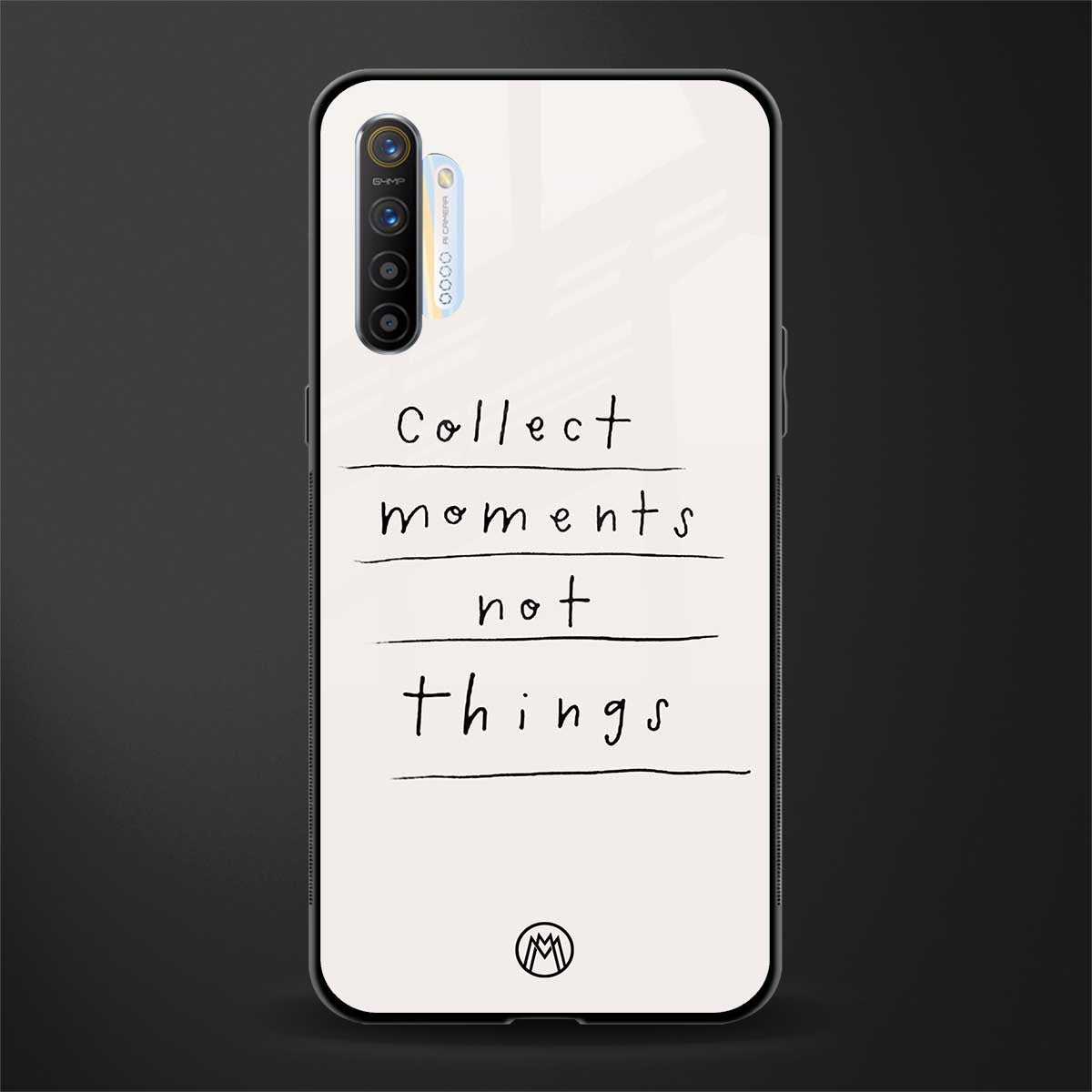 collect moments not things glass case for realme x2 image