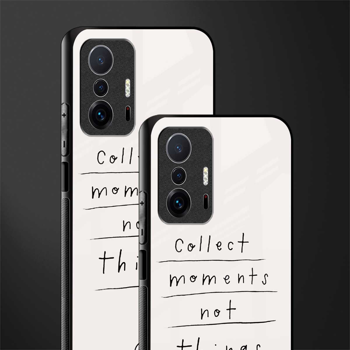 collect moments not things glass case for mi 11t pro 5g image-2
