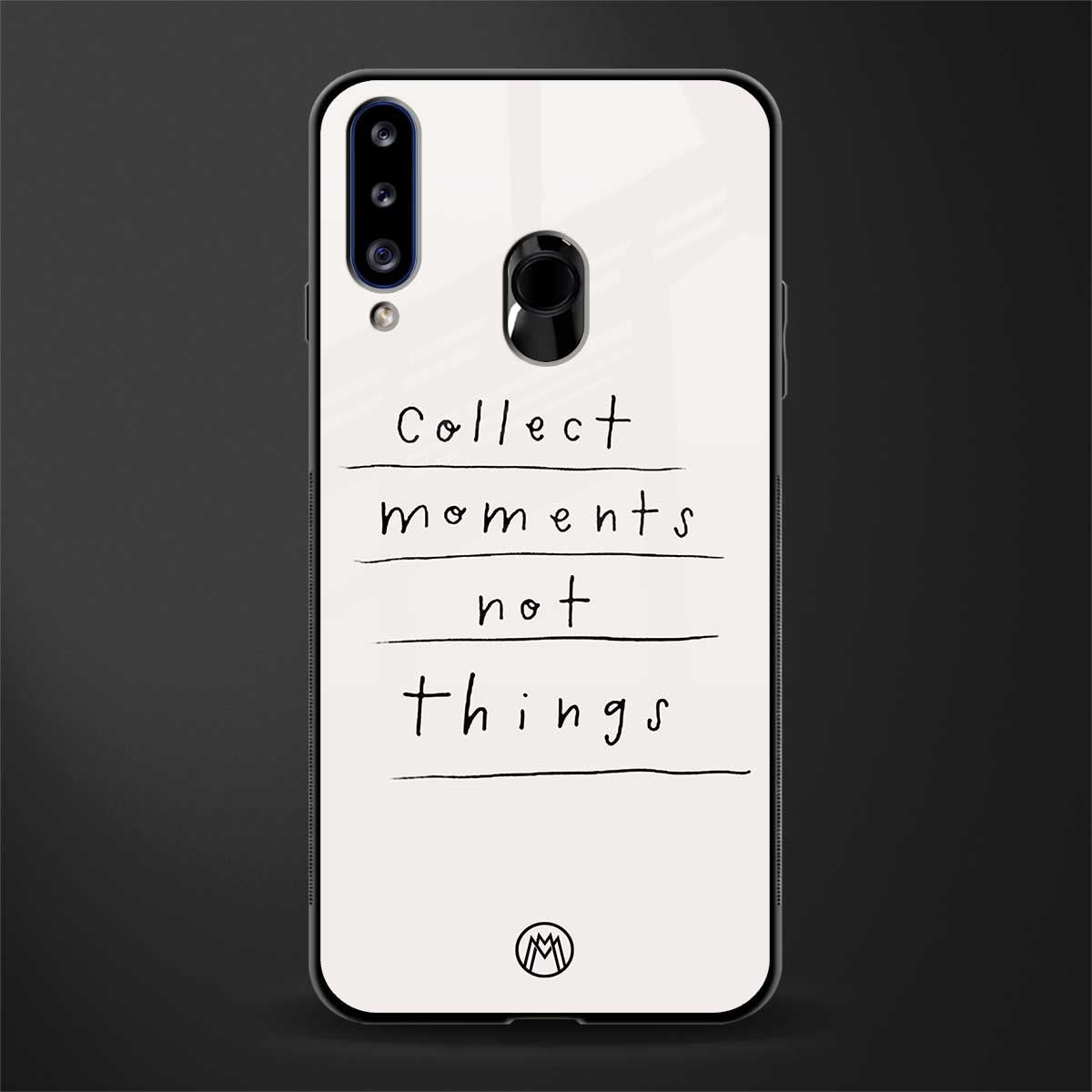 collect moments not things glass case for samsung galaxy a20s image