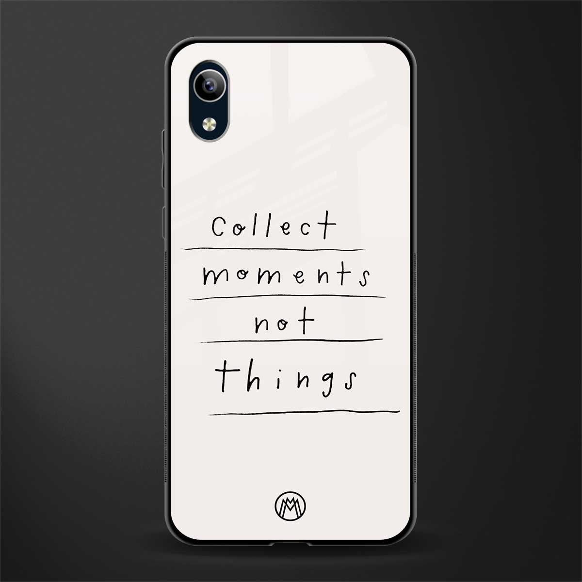 collect moments not things glass case for vivo y1s without fingerprint image