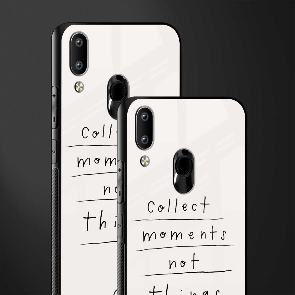 collect moments not things glass case for vivo y91 image-2