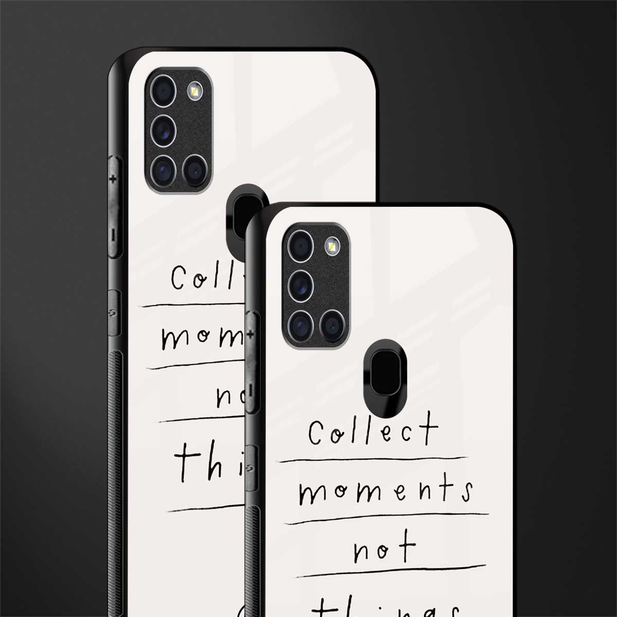 collect moments not things glass case for samsung galaxy a21s image-2