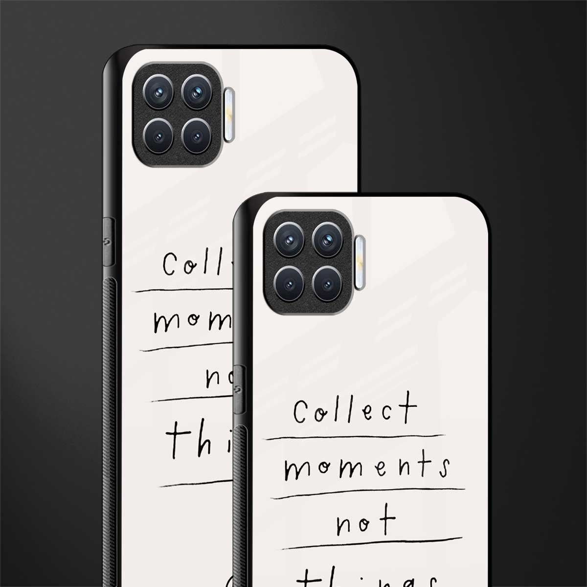 collect moments not things glass case for oppo f17 pro image-2