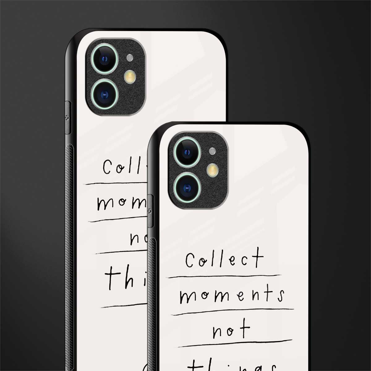 collect moments not things glass case for iphone 12 image-2