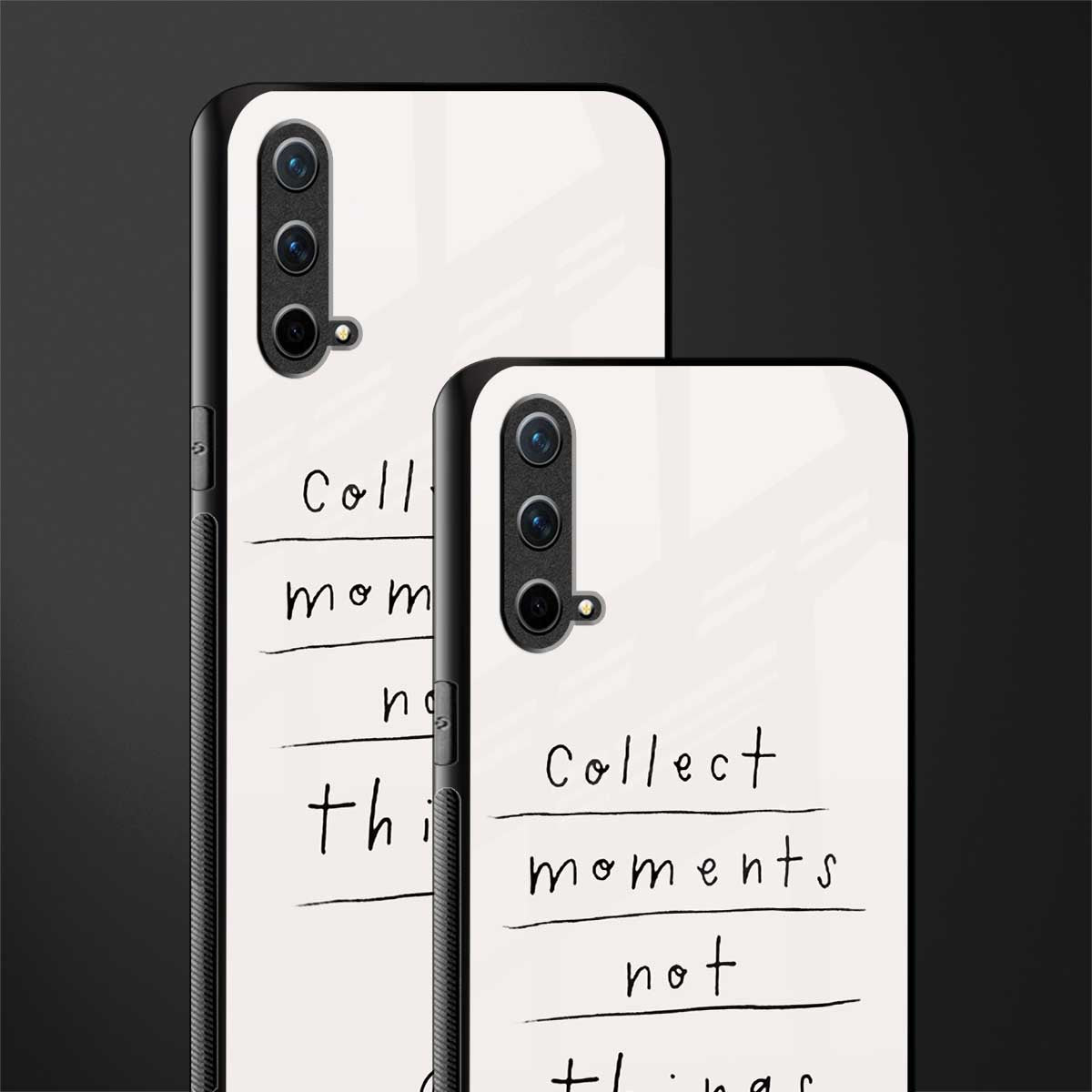 collect moments not things glass case for oneplus nord ce 5g image-2