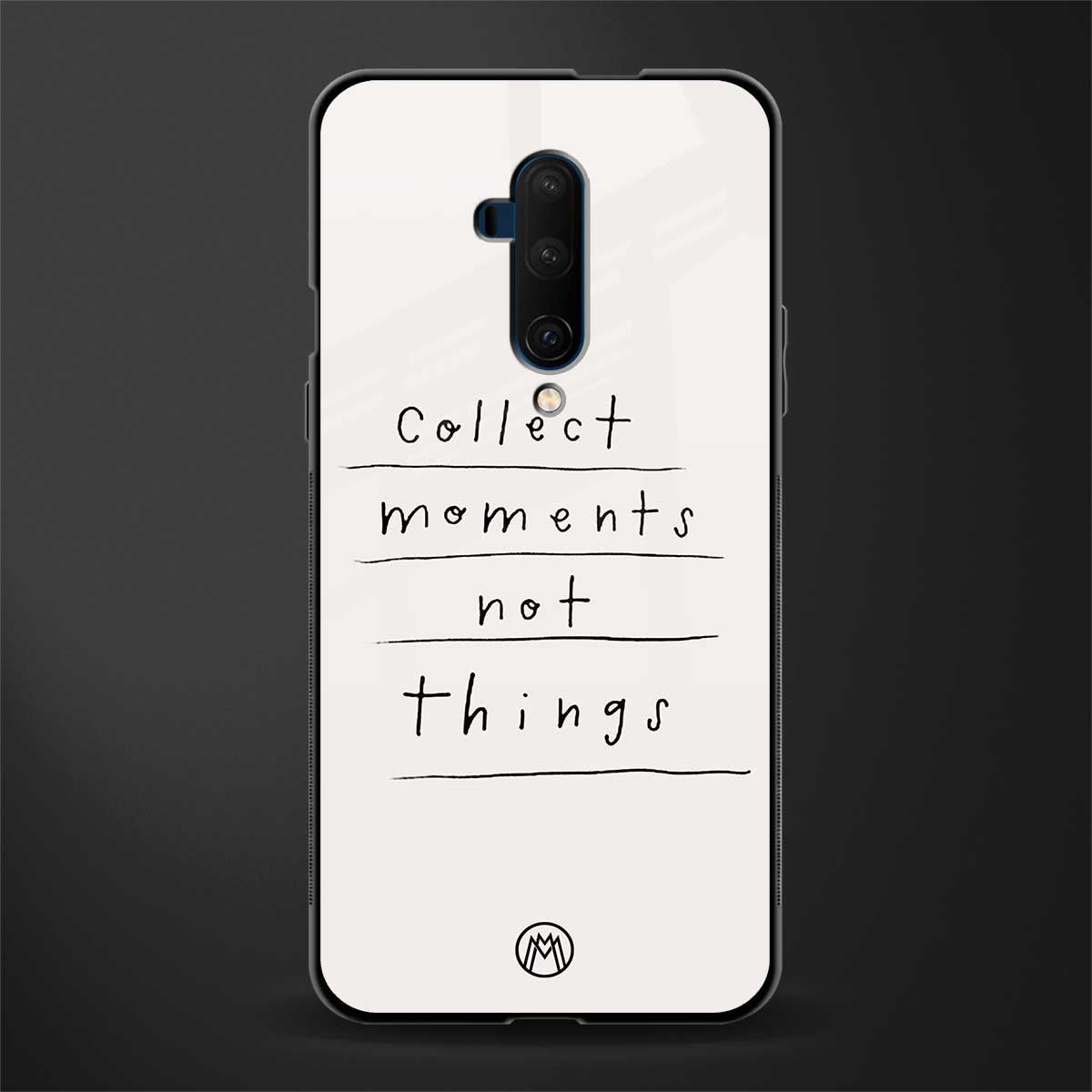 collect moments not things glass case for oneplus 7t pro image