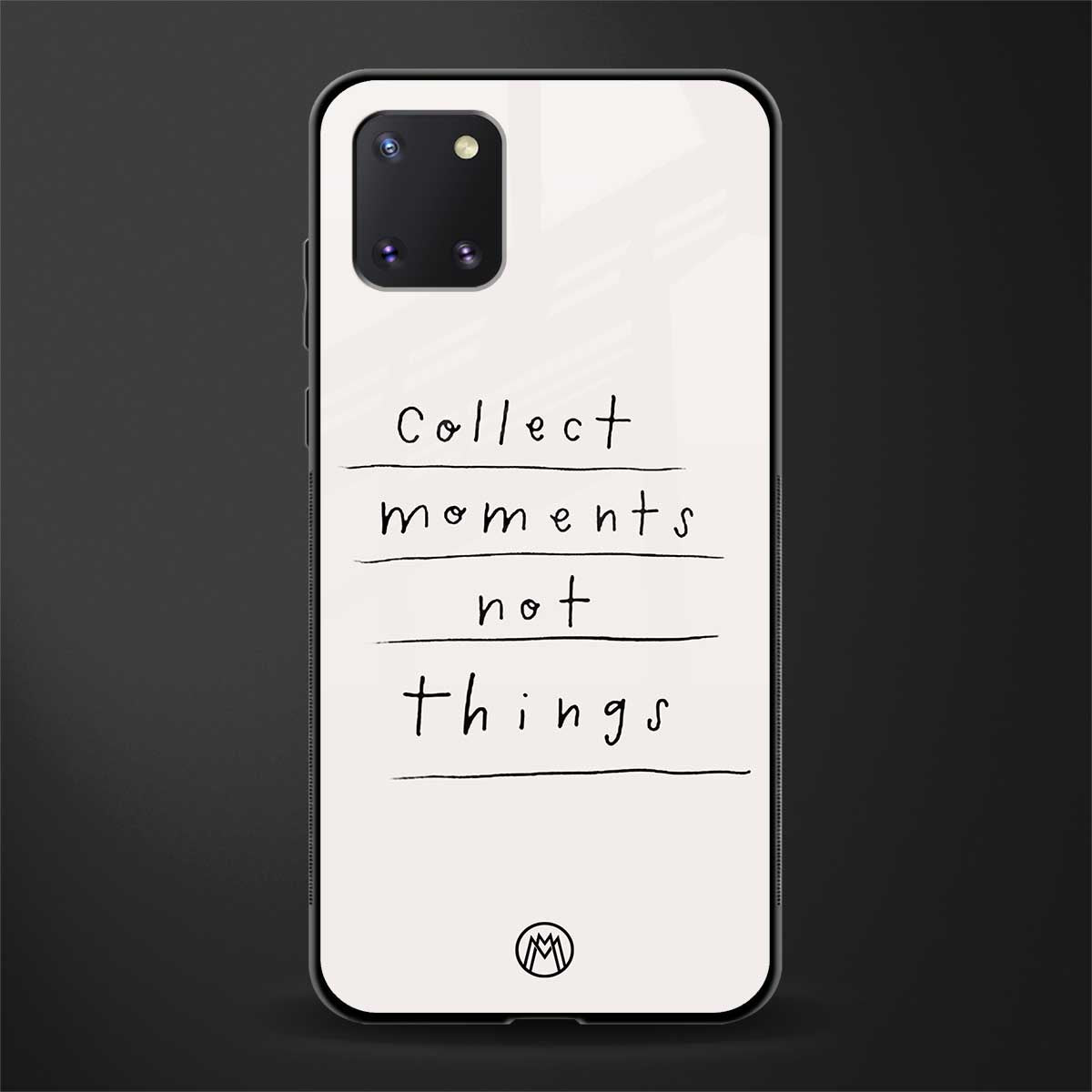 collect moments not things glass case for samsung a81 image