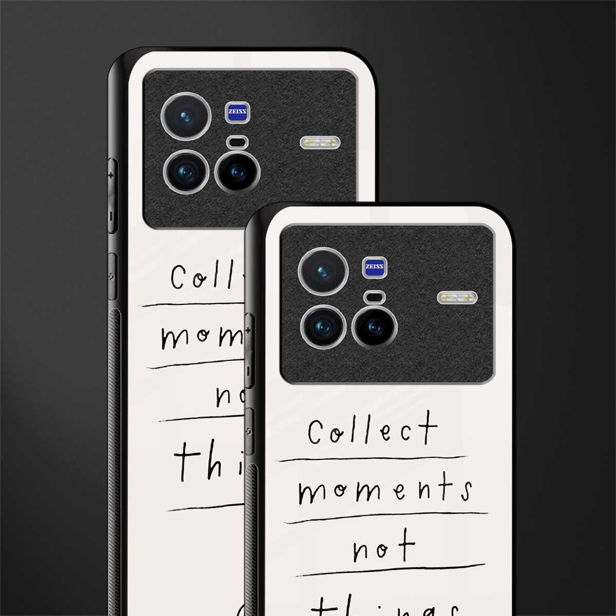 collect moments not things glass case for vivo x80 image-2