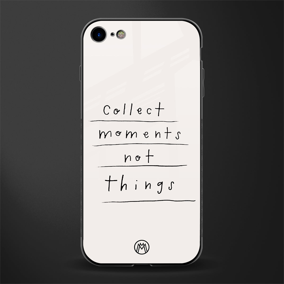 collect moments not things glass case for iphone 8 image