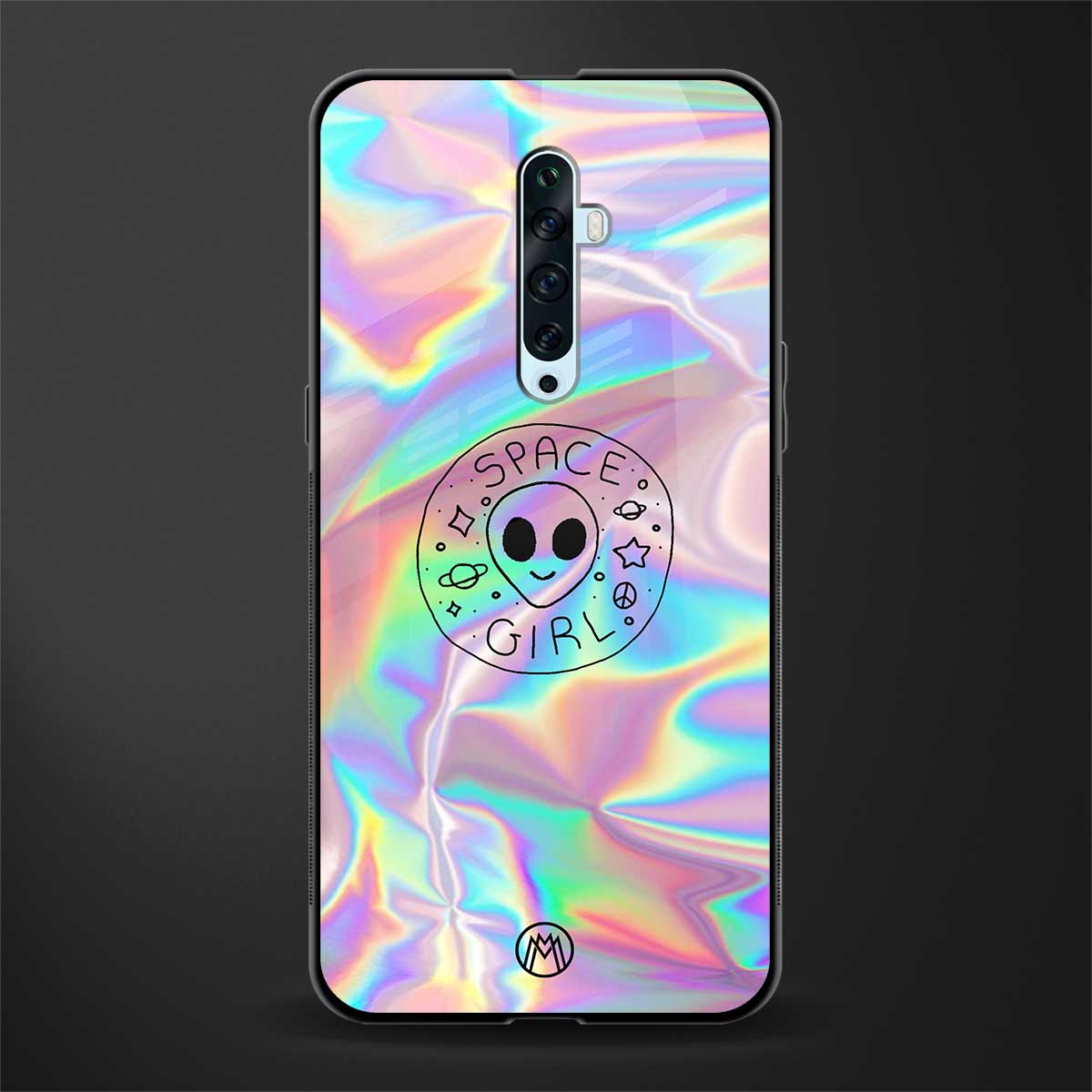 colorful alien glass case for oppo reno 2z image