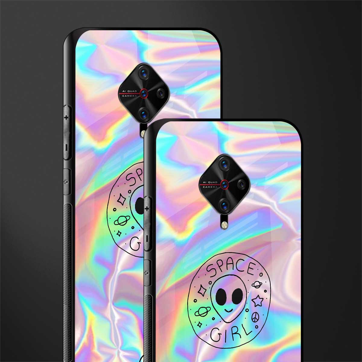 colorful alien glass case for vivo s1 pro image-2