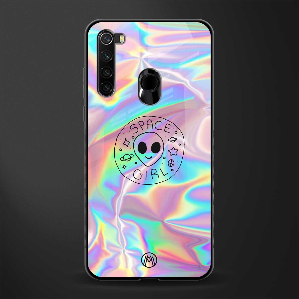 colorful alien glass case for redmi note 8 image