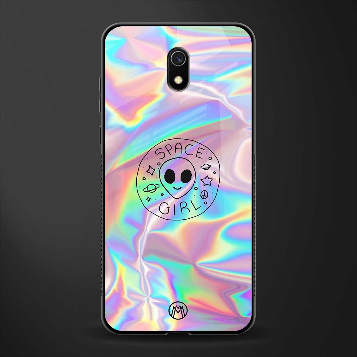 colorful alien glass case for redmi 8a image