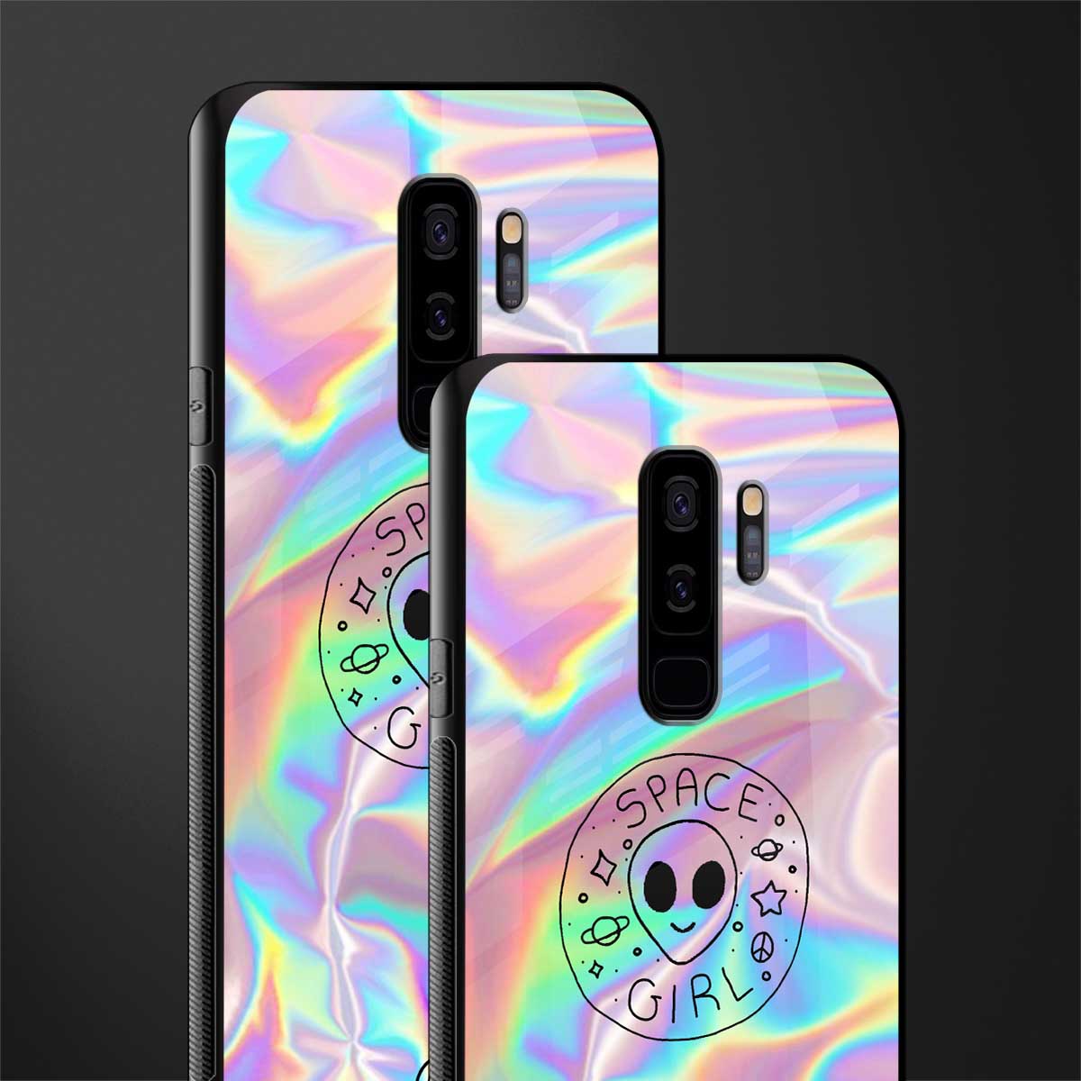 colorful alien glass case for samsung galaxy s9 plus image-2
