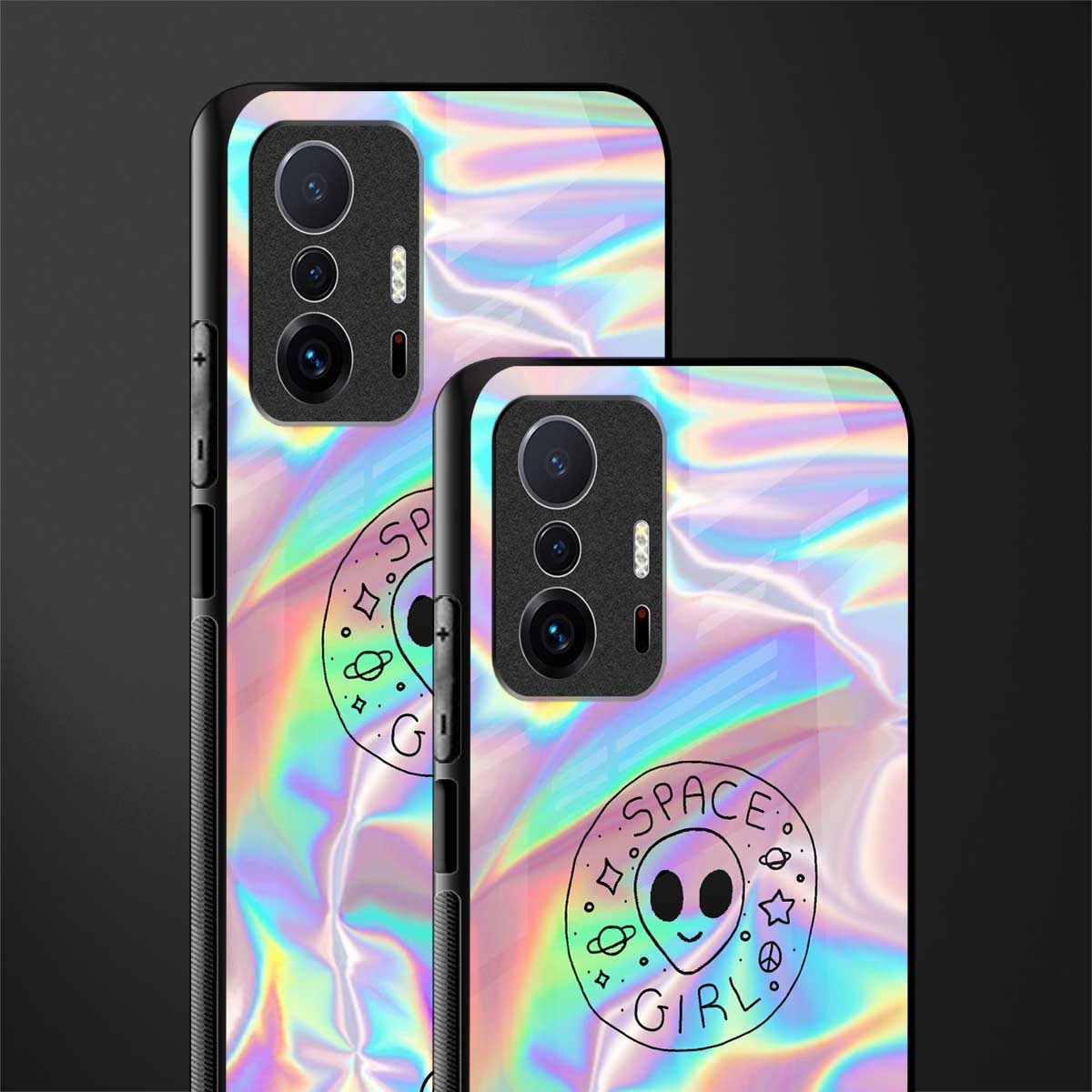 colorful alien glass case for mi 11t pro 5g image-2