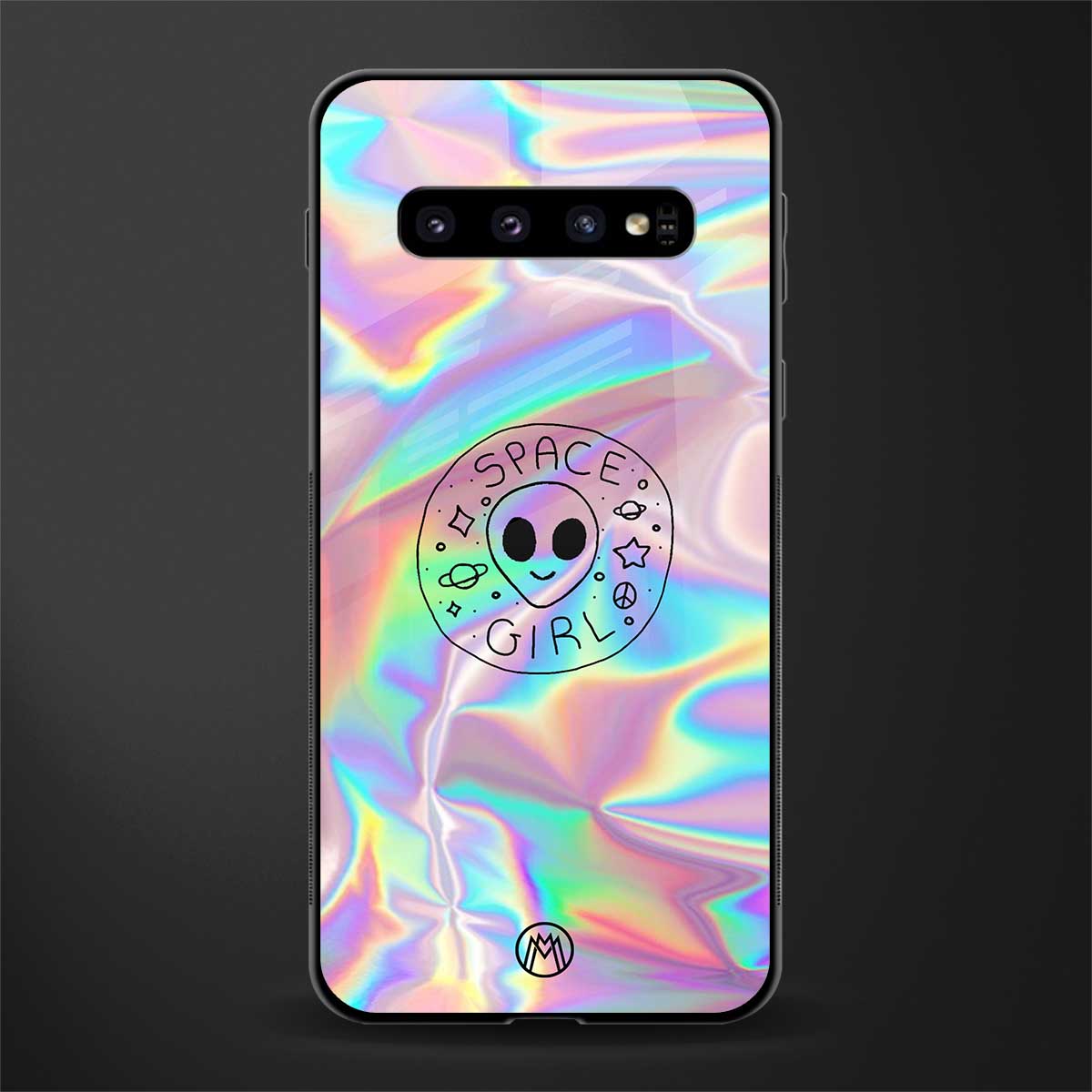 colorful alien glass case for samsung galaxy s10 plus image