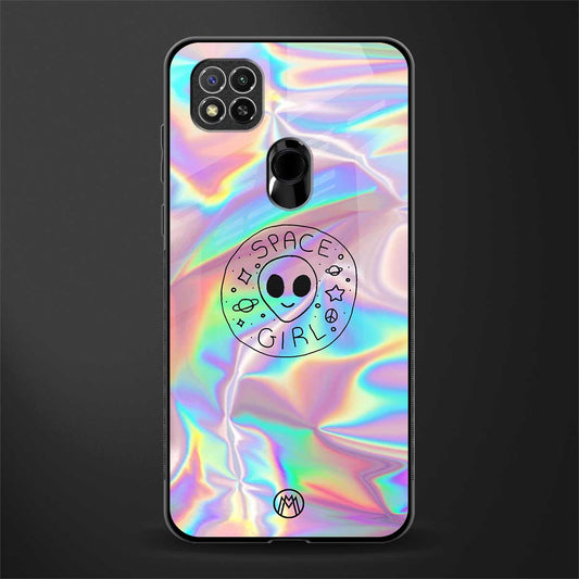 colorful alien glass case for redmi 9 image