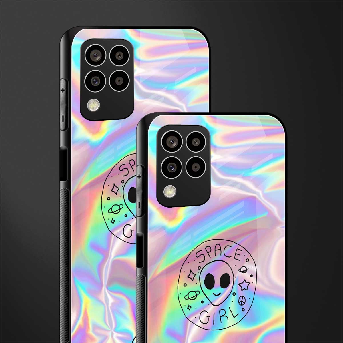 colorful alien back phone cover | glass case for samsung galaxy m33 5g