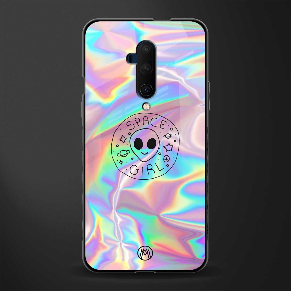 colorful alien glass case for oneplus 7t pro image
