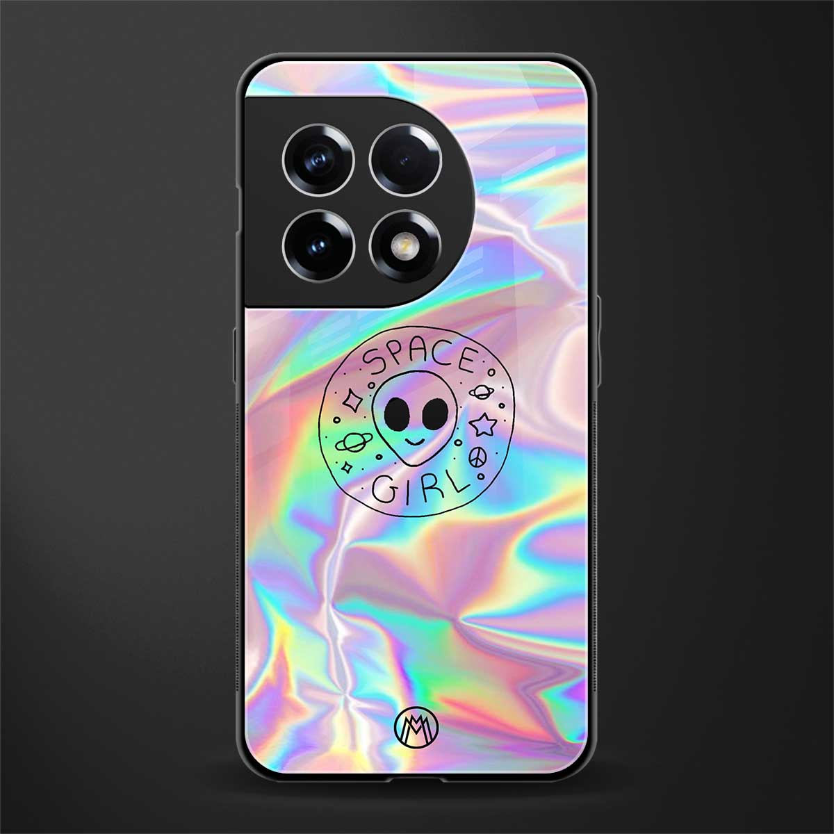 colorful alien back phone cover | glass case for oneplus 11r