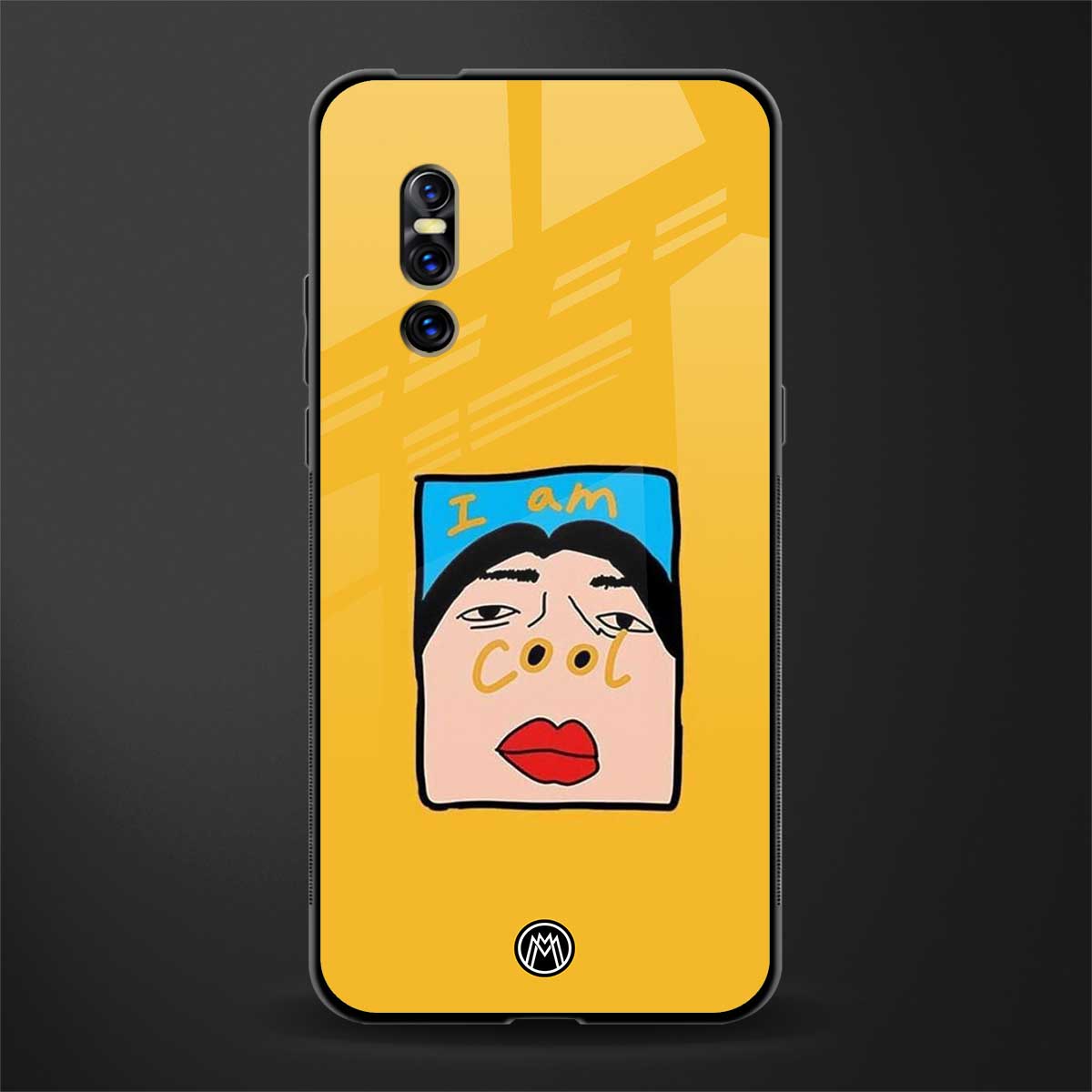 cool girl glass case for vivo v15 pro image