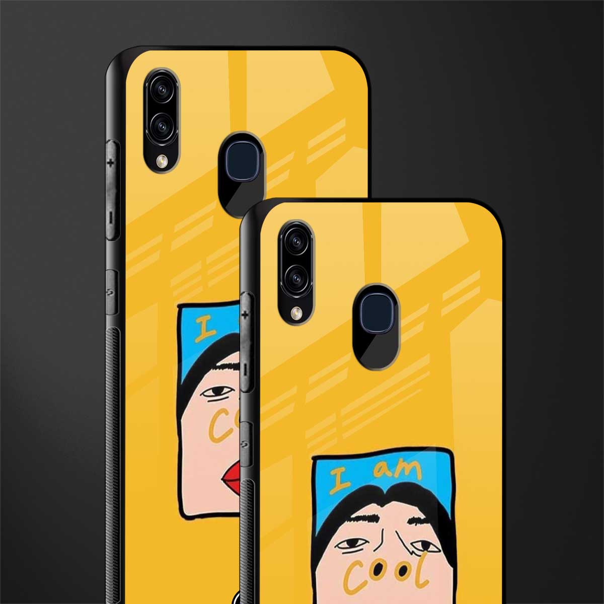 cool girl glass case for samsung galaxy a30 image-2