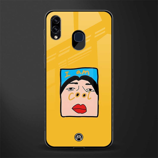 cool girl glass case for samsung galaxy a30 image