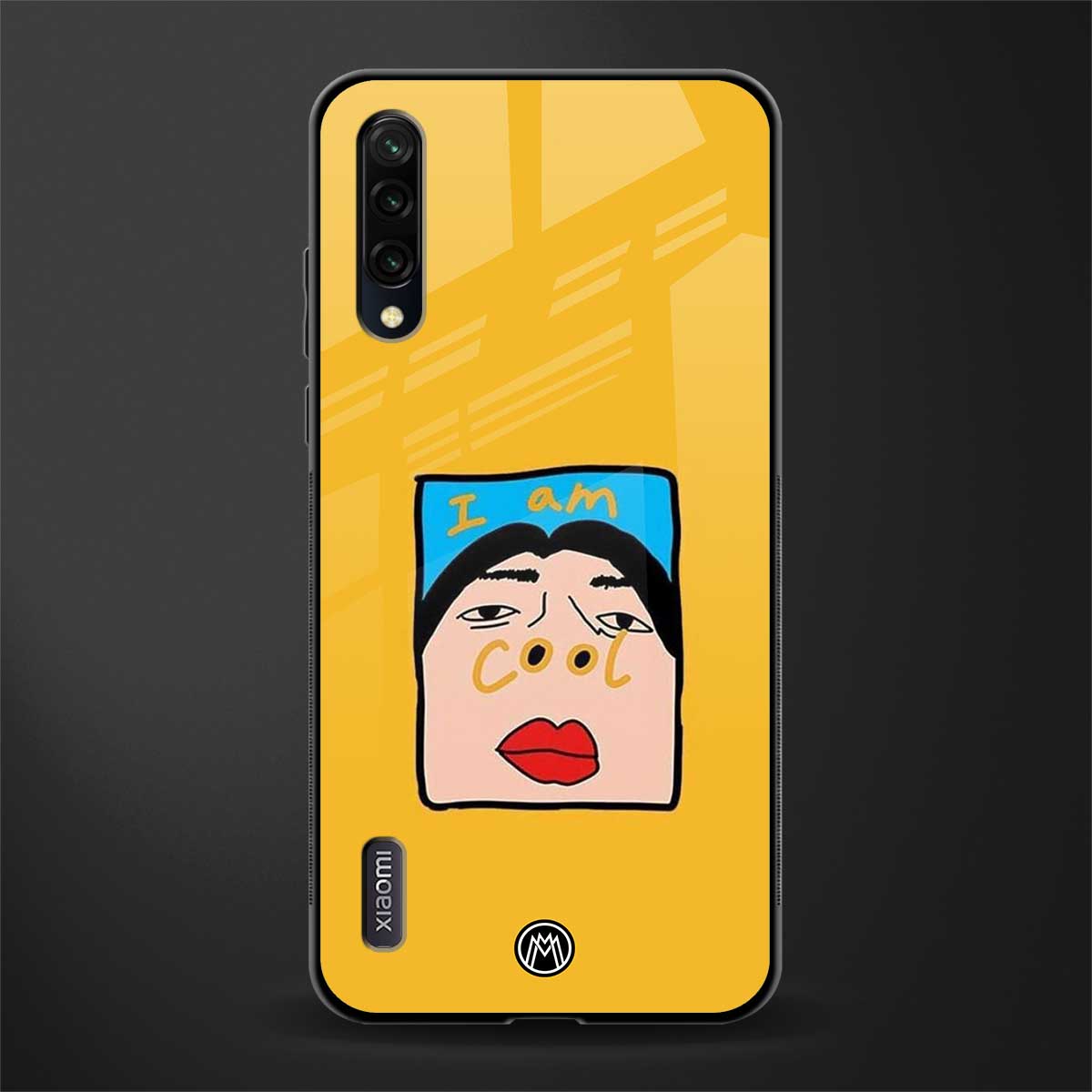 cool girl glass case for mi a3 redmi a3 image