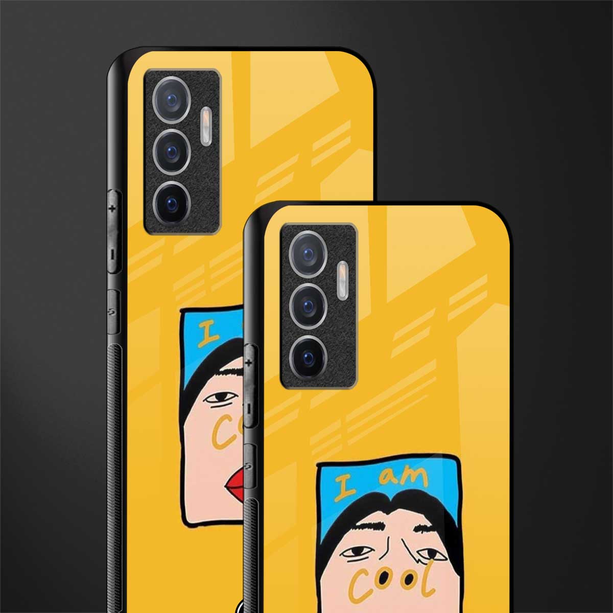 cool girl glass case for vivo v23e image-2