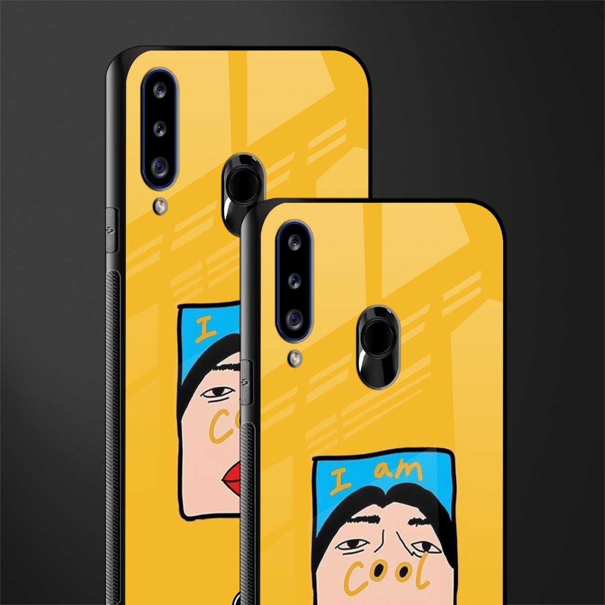 cool girl glass case for samsung galaxy a20s image-2