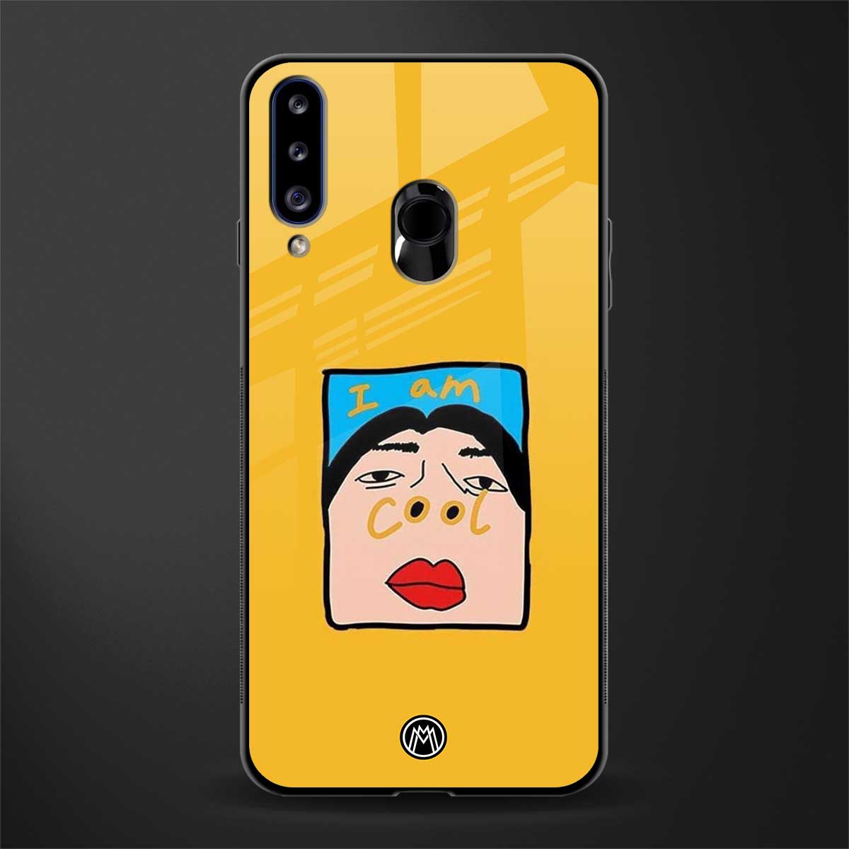 cool girl glass case for samsung galaxy a20s image